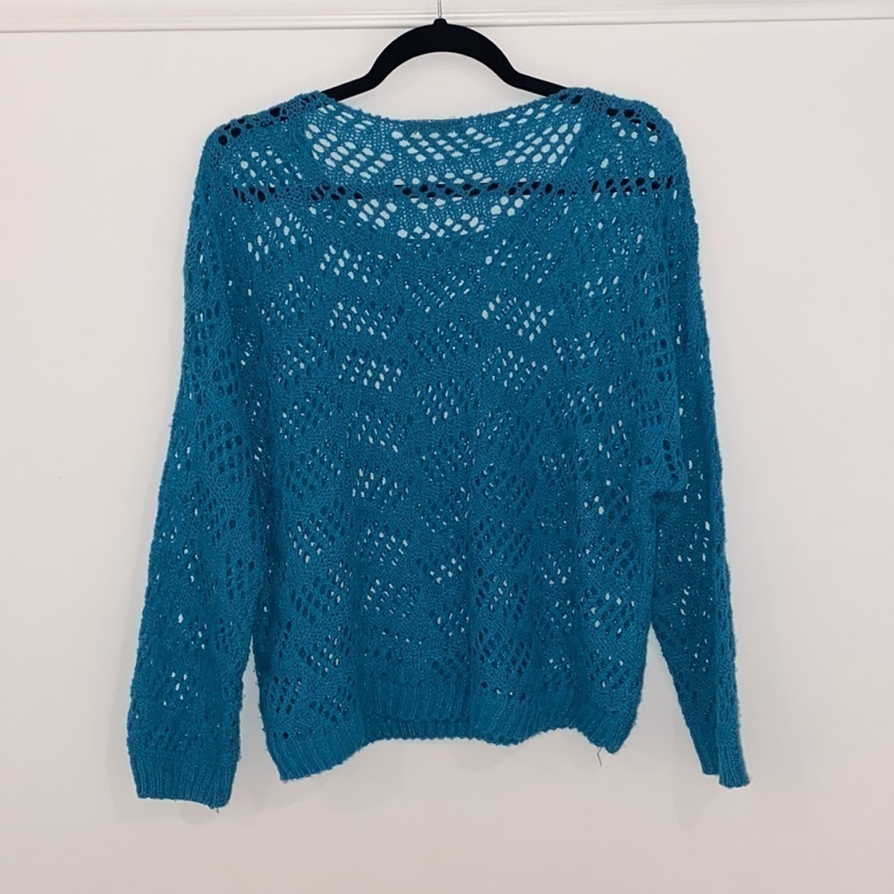 Qed London sweater open eyelet Size S/M - Picture 4 of 10